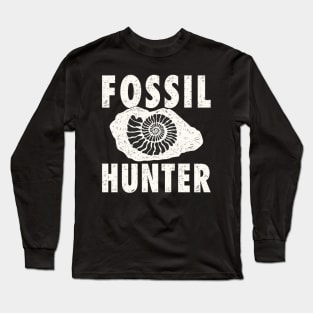 Fossil Hunter Ammonite Fossil Collector Long Sleeve T-Shirt